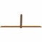 Ekena Millwork Eugene Smooth Timber Gable Bracket, Western Red Cedar, 84"W x 35"H x 1 1/2"D x 3 1/2"F, 10/12 Pitch GBW084X35X0204EUG00SWR - alternate 4